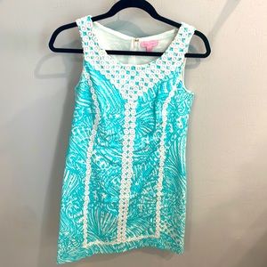 Lilly Pulitzer- Turquoise and White- Dress